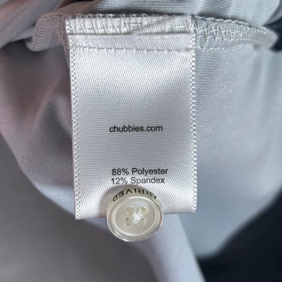 Chubbies Men’s Polo Shirt Brush Stroke Print White Multi Size M - Picture 5 of 6